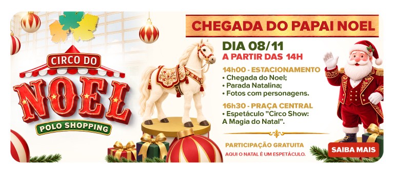 Chegada Noel Polo Shopping 2026
