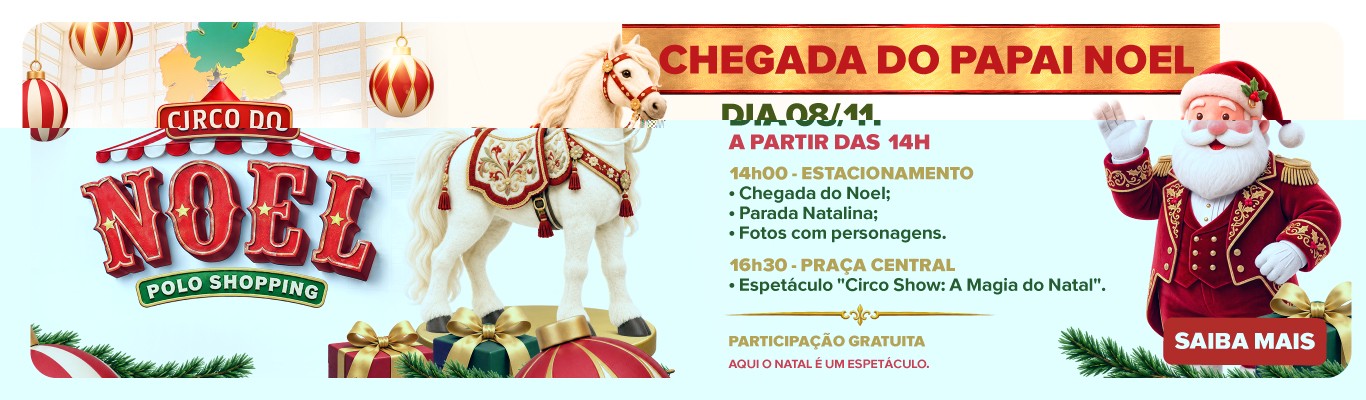 Chegada Noel Polo Shopping 2026