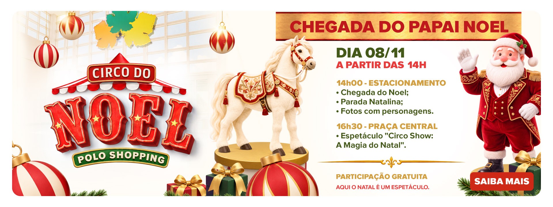 Chegada Noel Polo Shopping 2026