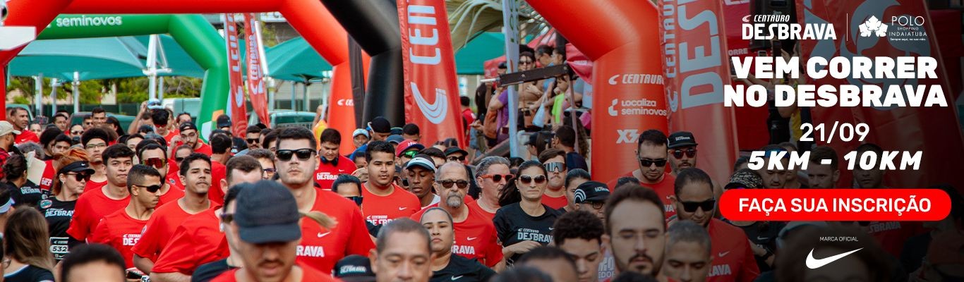 Corrida de rua Centauro Desbrava Indaiatuba Polo Shopping