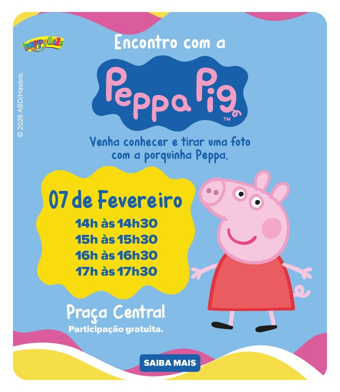 Encontro com Peppa Pig Polo Shopping Indaiatuba