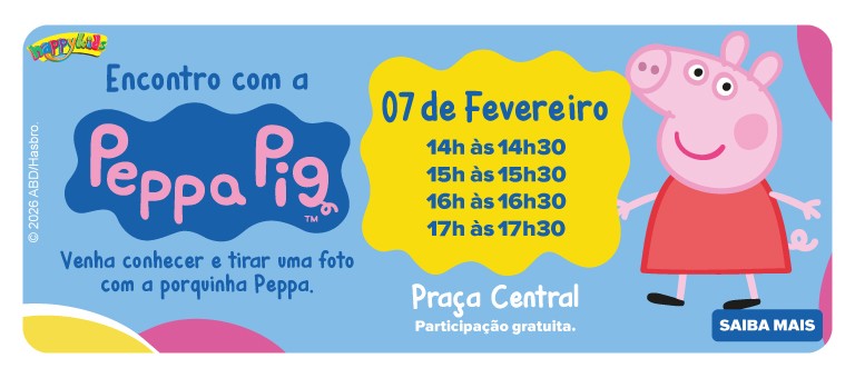 Encontro com Peppa Pig Polo Shopping Indaiatuba