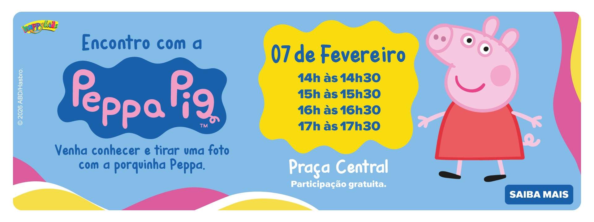 Encontro com Peppa Pig Polo Shopping Indaiatuba