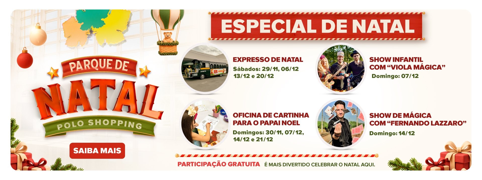 Especial de Natal Polo Shopping Indaiatuba 2025