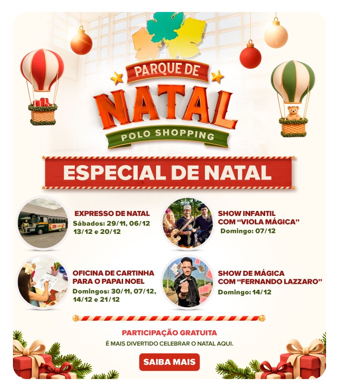 Especial de Natal Polo Shopping Indaiatuba 2025