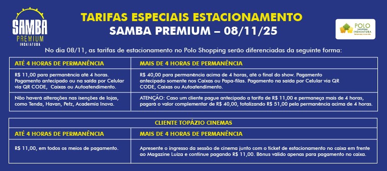 Estacionamento Samba Premium Indaiatuba