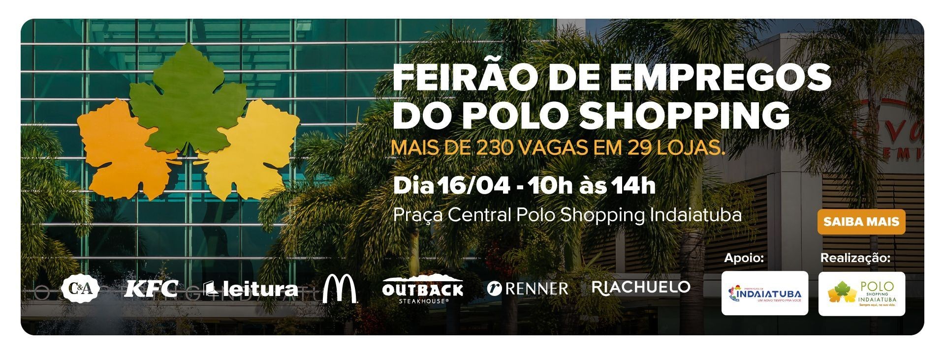Feirao de Empregos Polo Shopping Indaiatuba