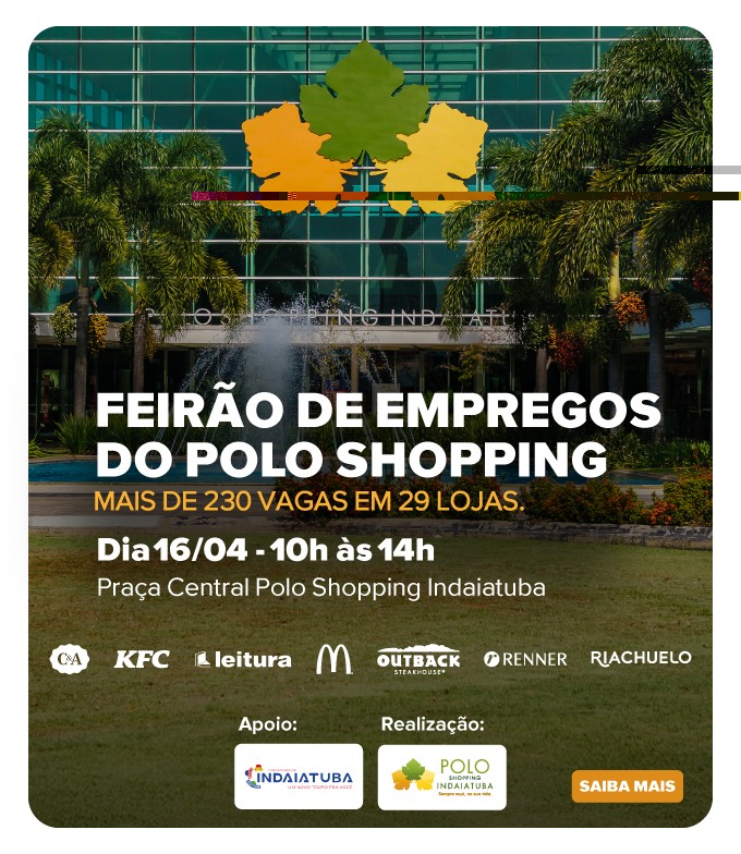 Feirao de Empregos Polo Shopping Indaiatuba