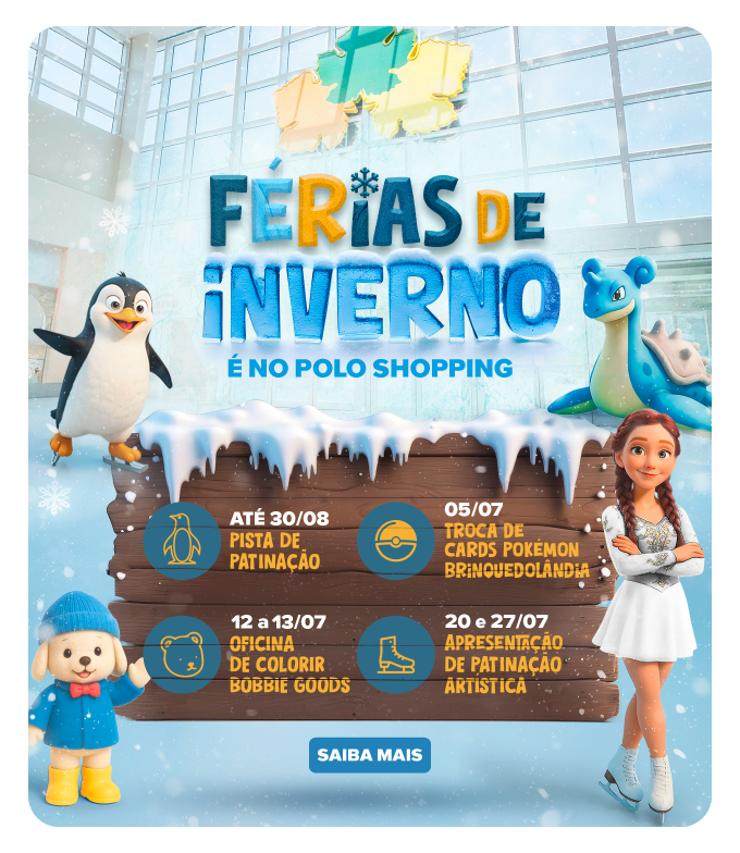 Ferias de Inverno Polo Shopping Indaiatuba Patinacao no Gelo
