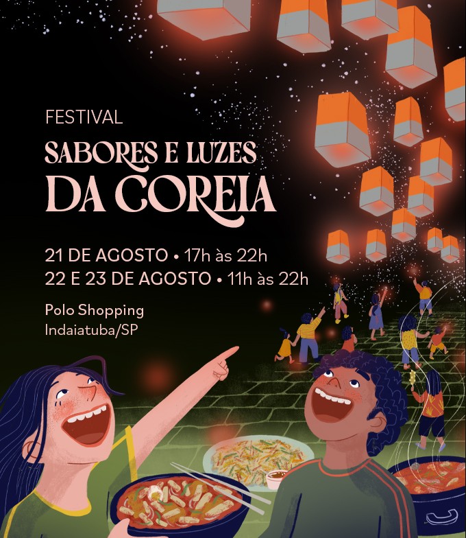 Festival Sabores e Luzes da Coreia Polo Shopping Indaiatuba