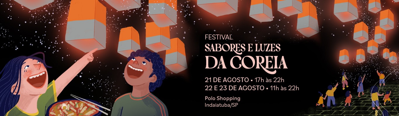Festival Sabores e Luzes da Coreia Polo Shopping Indaiatuba