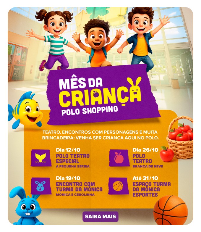 Mes da Crianca Polo Shopping Indaiatuba 2025