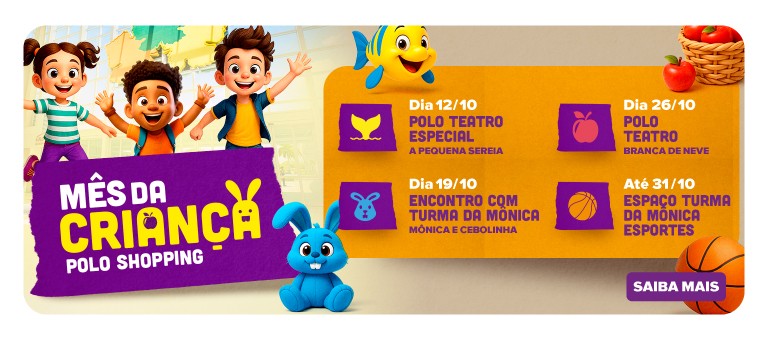 Mes da Crianca Polo Shopping Indaiatuba 2025
