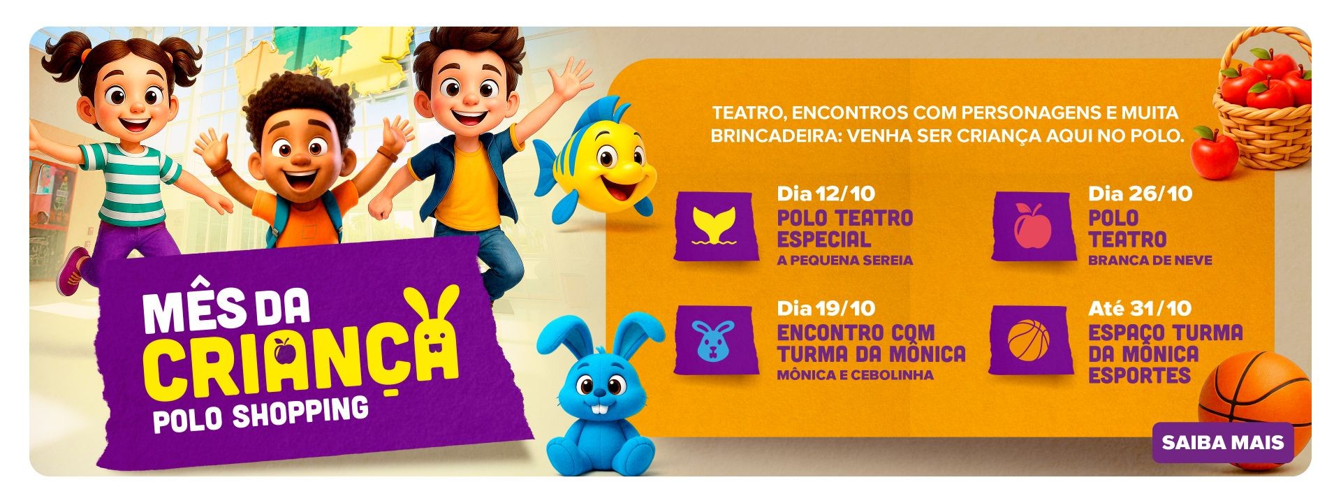 Mes da Crianca Polo Shopping Indaiatuba 2025