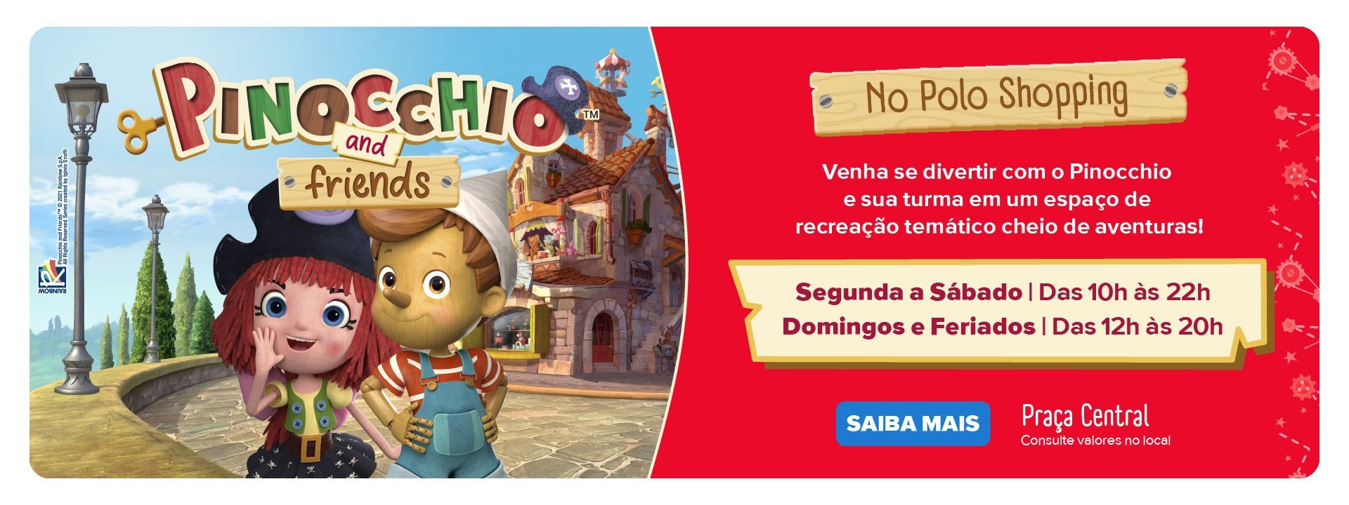 Pinocchio and Friends Polo Shopping Indaiatuba