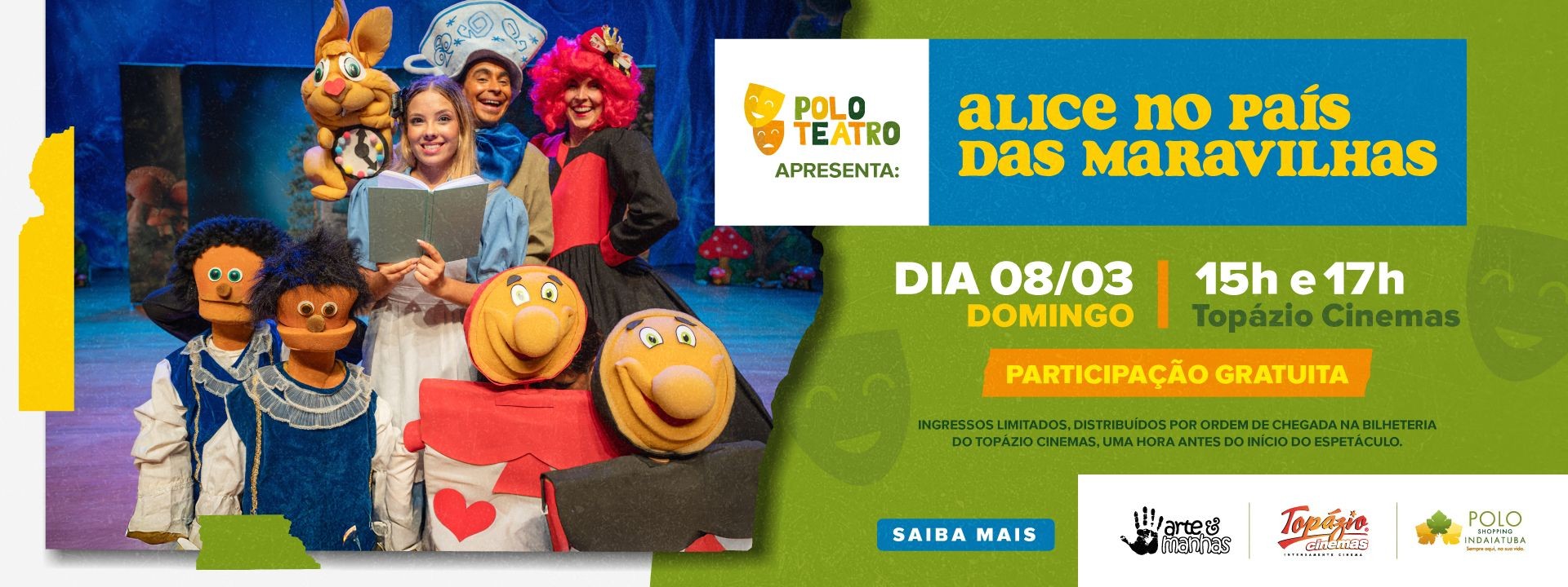 Polo Teatro Alice no Pais das Maravilhas 2026
