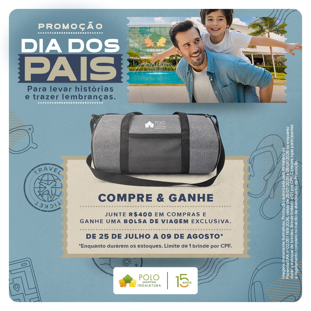 Promo Dia dos Pais Polo Shopping 2026
