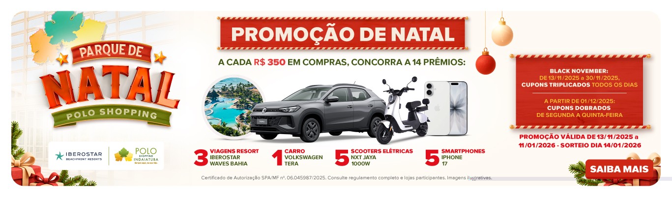 Promocao de Natal 2025 Polo Shopping Indaiatuba