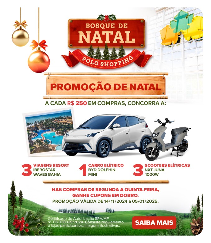 Promocao de Natal Polo Shopping Indaiatuba